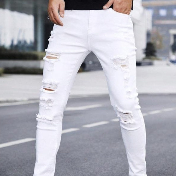 Men’s Cuffed Straight Jeans