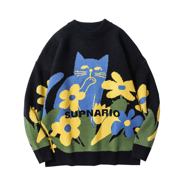 Pullover Long-sleeved Loose-fitting Sweaters For Men And Women